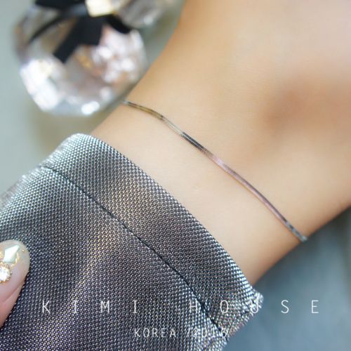 Bracelet de cheville en Alliage argent plaque or - Ref 3104170