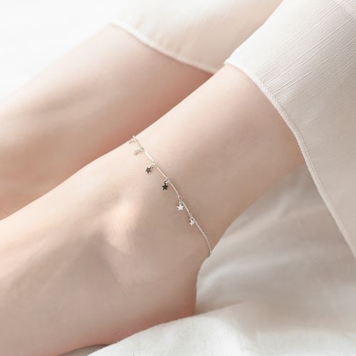 Bracelet de cheville Femme SHAREBOX Argentée - Ref 3104185