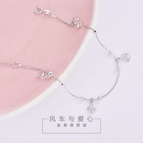 Bracelet de cheville Femme Argentée - Ref 3104203