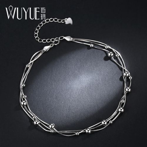 Bracelet de cheville Femme Argentée - Ref 3104209