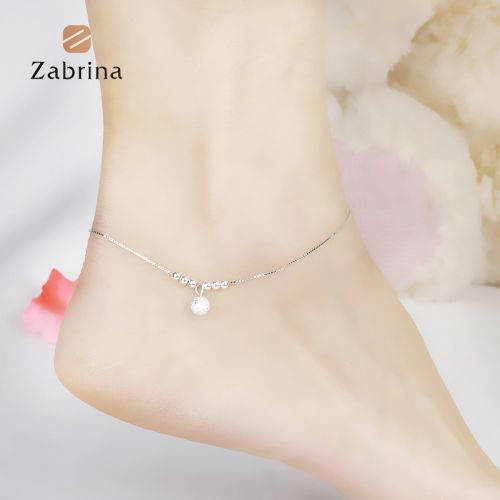 Bracelet de cheville Femme ZABRINA Argentée - Ref 3104272