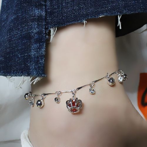 Bracelet de cheville Femme en Alliage argent plaque or - Ref 3104305