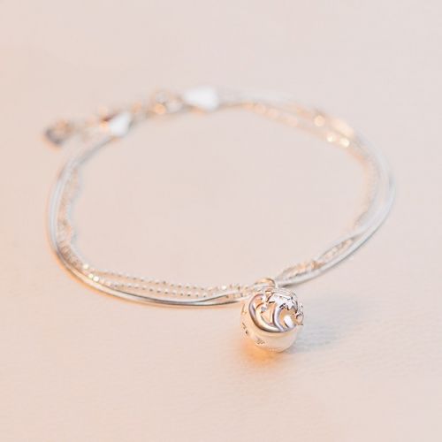 Bracelet de cheville Femme Argentée - Ref 3104323
