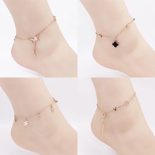 Bracelet de cheville Femme en Acier au titane - Ref 3104332
