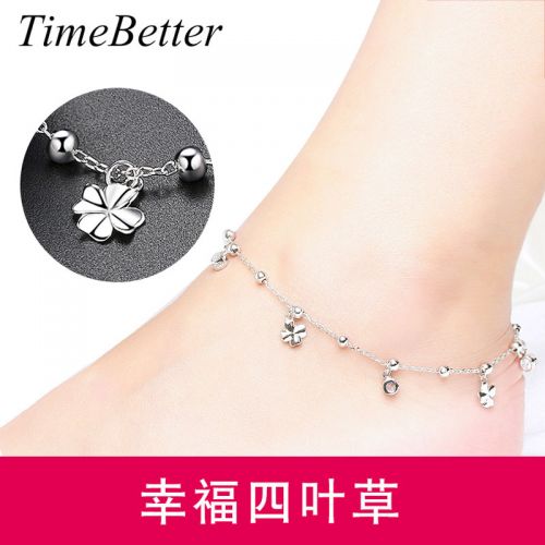 Bracelet de cheville Femme TIMEBETTER Argentée - Ref 3104378