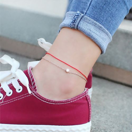 Bracelet de cheville Femme en Acier au titane - Ref 3104385