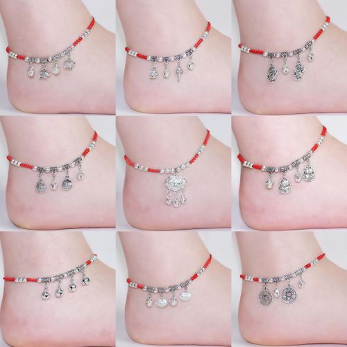 Bracelet de cheville Femme en Alliage argent plaque or - Ref 3104401