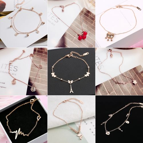 Bracelet de cheville Femme en Acier au titane - Ref 3104414