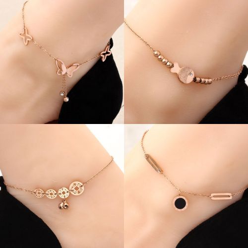 Bracelet de cheville Femme en Acier au titane - Ref 3104429
