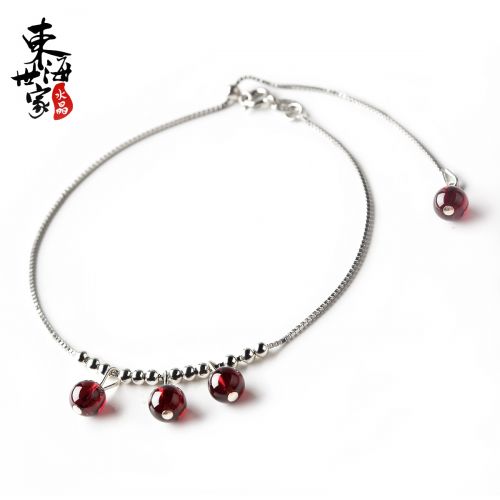Bracelet de cheville Femme en Cristal naturel pierre semi-precieuse - Ref 3104482
