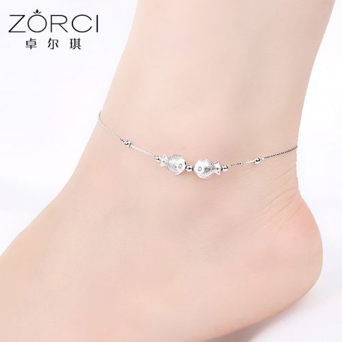 Bracelet de cheville Femme Argentée - Ref 3104559