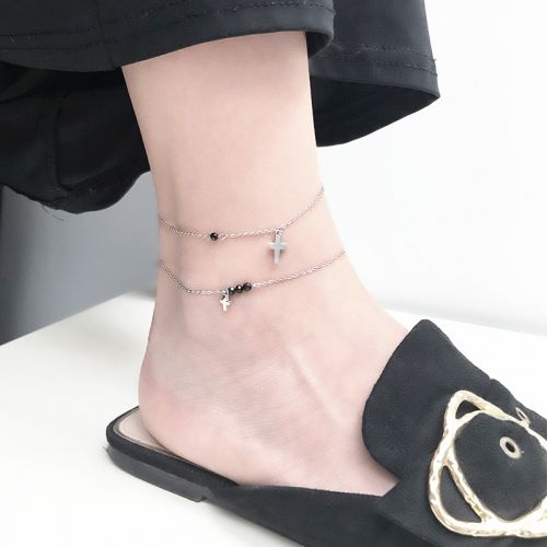 Bracelet de cheville Femme Argentée - Ref 3104574