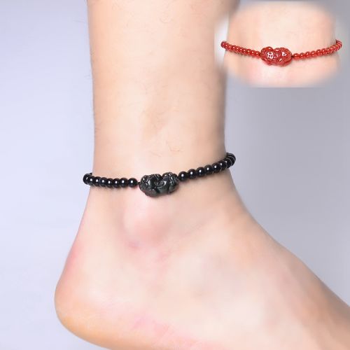 Bracelet de cheville en Cristal naturel pierre semi-precieuse - Ref 3104637
