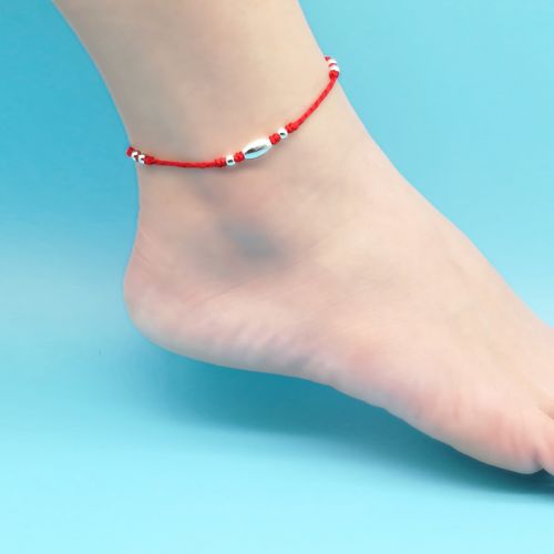 Bracelet de cheville Couple Argentée - Ref 3104652
