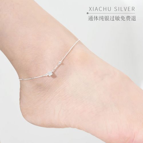 Bracelet de cheville Femme Argentée - Ref 3104665
