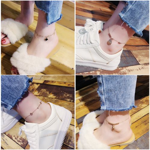 Bracelet de cheville Femme en Acier au titane - Ref 3104690
