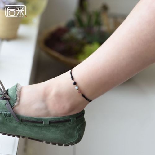 Bracelet de cheville Femme en Cristal naturel pierre semi-precieuse - Ref 3104695