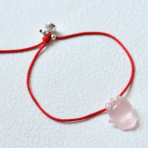 Bracelet de cheville Femme en Cristal naturel pierre semi-precieuse - Ref 3104776
