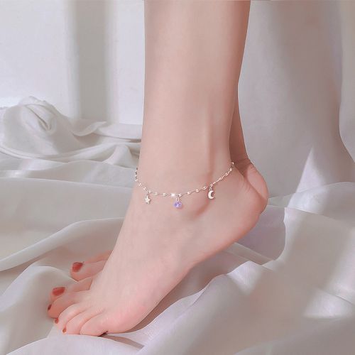 Bracelet de cheville Femme SHAREBOX Argentée - Ref 3104779
