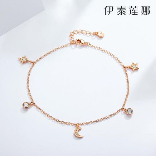 Bracelet de cheville Femme en Alliage argent plaque or - Ref 3104801