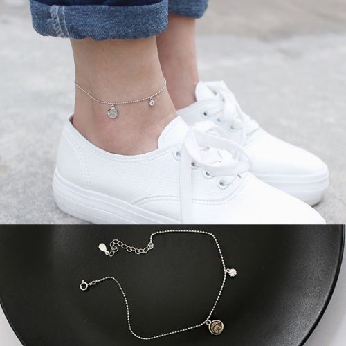 Bracelet de cheville Femme CHARMAINE Argentée - Ref 3104829