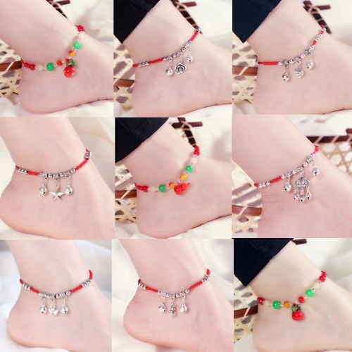 Bracelet de cheville Femme BEAUTE MANDCHOUE en Alliage argent plaque or - Ref 3104862