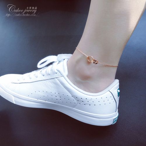 Bracelet de cheville Femme en Acier au titane - Ref 3104877