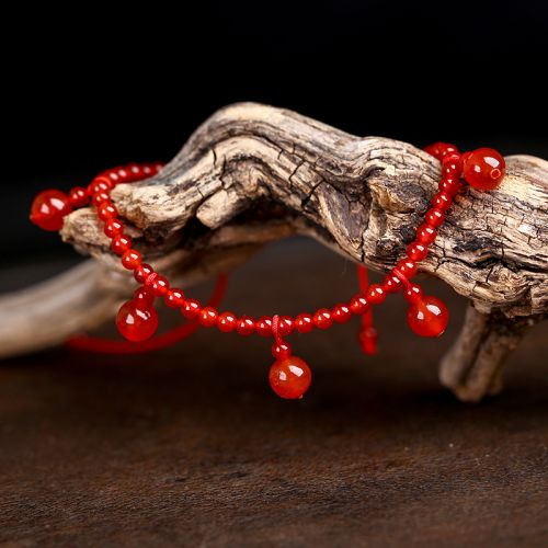 Bracelet de cheville en Cristal naturel pierre semi-precieuse - Ref 3104878