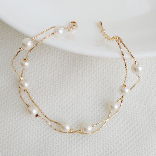 Bracelet de cheville Femme en Nacre - Ref 3104889