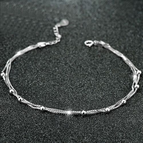 Bracelet de cheville Femme Argentée - Ref 3104890