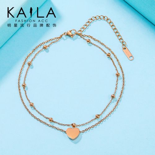 Bracelet de cheville Femme KAILA en Acier au titane - Ref 3104922