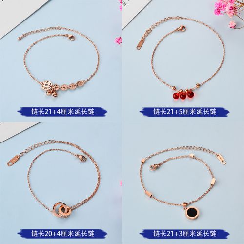 Bracelet de cheville Femme BUG DE HYUN en Acier au titane - Ref 3104954
