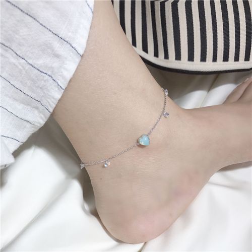 Bracelet de cheville Femme en Alliage argent plaque or - Ref 3104964
