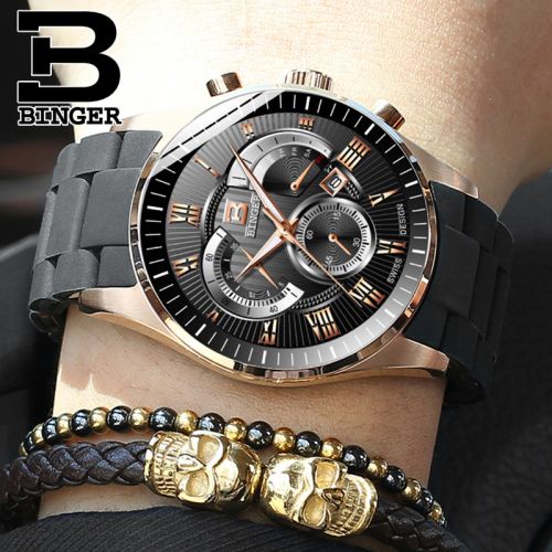 Bracelet montre pour homme BINGER - Ref 3273592