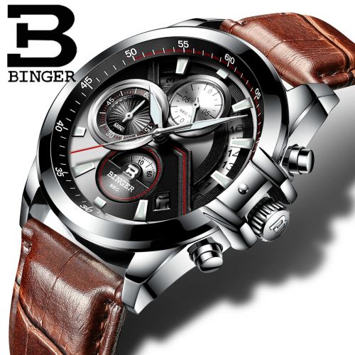 Bracelet montre pour homme BINGER - Ref 3273680