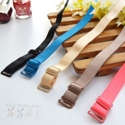  Bretelles pour lingerie 1.2cm Modèle unie bracelet multicolore, - Ref 826641