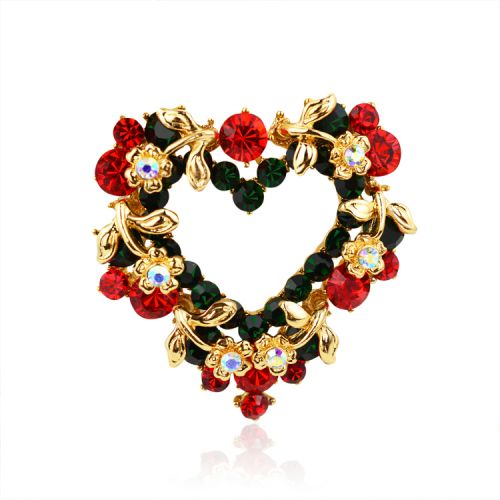 Broche femme en Alliage argent et plaqué or - Ref 1170146