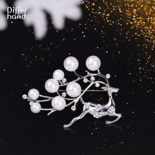 Broche femme DIFFERHAND en Alliage argent et plaqué or - Ref 1170442