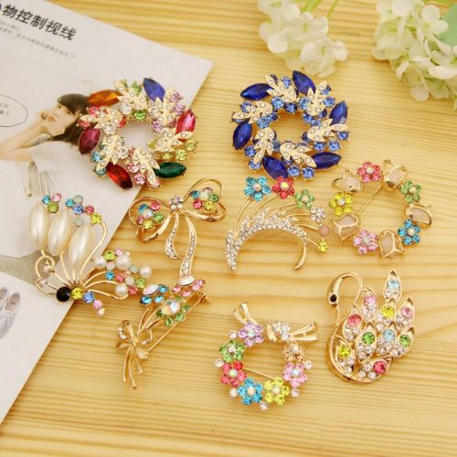 Broche femme en Alliage argent et plaqué or - Ref 1170450