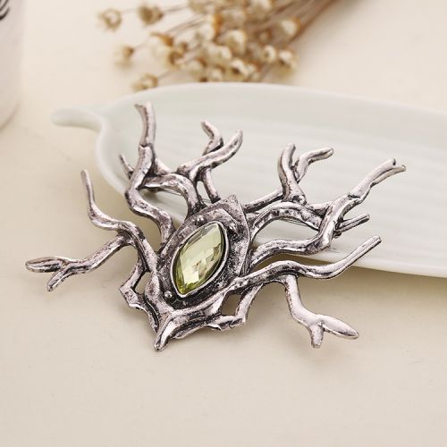 Broche Lovers en Alliage argent et plaqué or - Ref 1170485