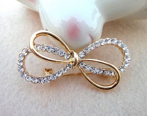 Broche femme en Alliage argent et plaqué or - Ref 1170574