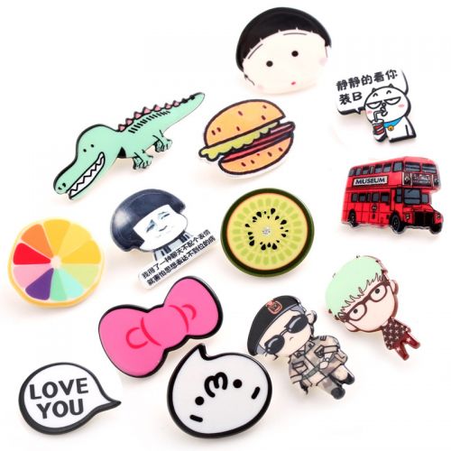 Broche femme en plexiglas - Ref 1170578