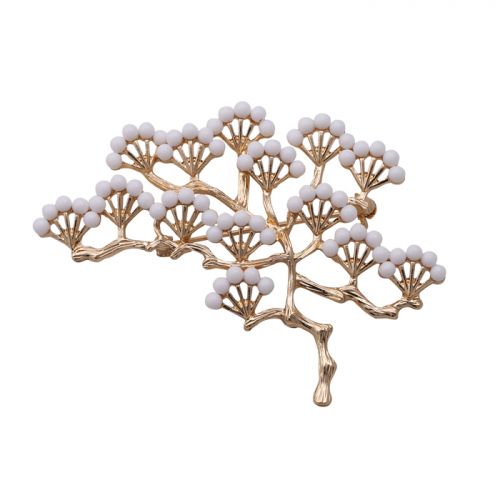 Broche femme en Alliage argent et plaqué or - Ref 1170605