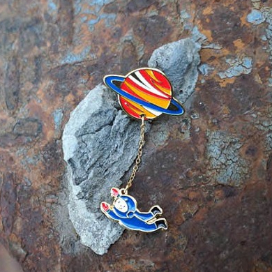 Broche femme en Alliage argent et plaqué or - Ref 1170642