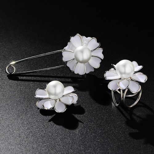 Broche femme en Alliage argent et plaqué or - Ref 1170798