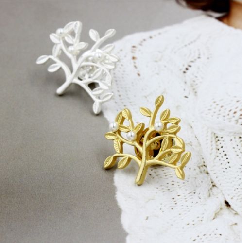 Broche femme en Alliage argent et plaqué or - Ref 1170811