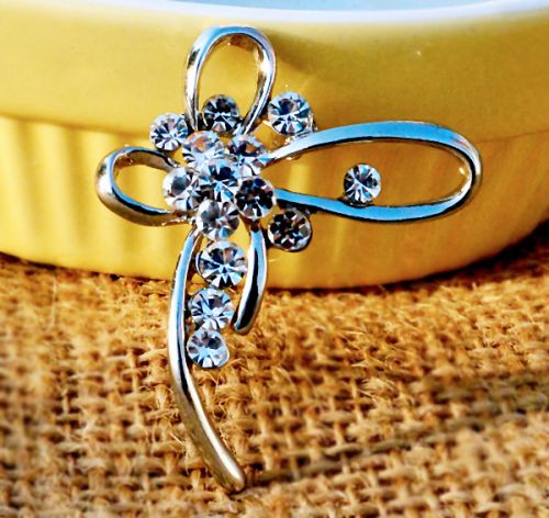 Broche femme YABEI en Alliage argent et plaqué or - Ref 1170882