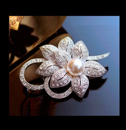 Broche femme en Alliage argent et plaqué or - Ref 1170884