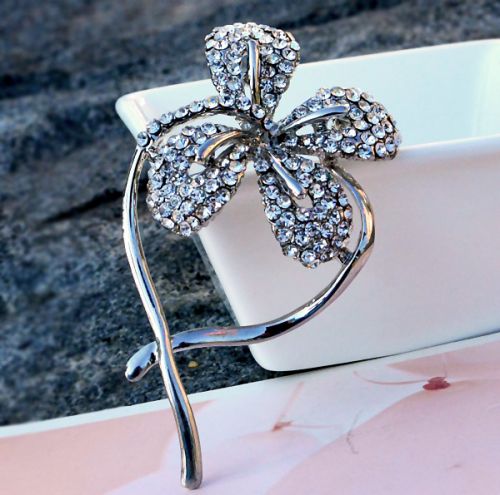 Broche femme YABEI en Alliage argent et plaqué or - Ref 1170897