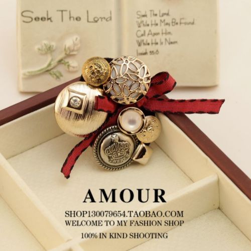 Broche femme en Alliage argent et plaqué or - Ref 1170949